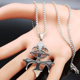 Satan Fork Stainless Steel Chain Necklace