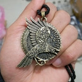 Raven Crow Amulet Viking Necklace