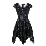 Gothic Women Black Dress Halloween