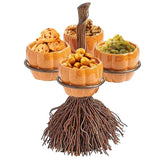 Halloween Pumpkin Snack Bowl Stand, Broomstick Snack, Bowls Halloween Table Decoration