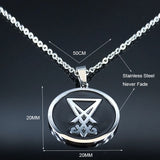 Necklace Men Seal of Lucifer