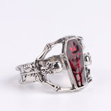 Punk Vintage Vampire's Coffin Men's Ring
