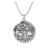 Tree Of Life Necklace Pentagram Pendant Viking