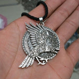 Raven Crow Amulet Viking Necklace