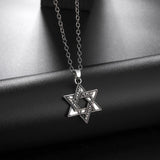 Vintage Viking Slavic Pendant Necklace Star of David