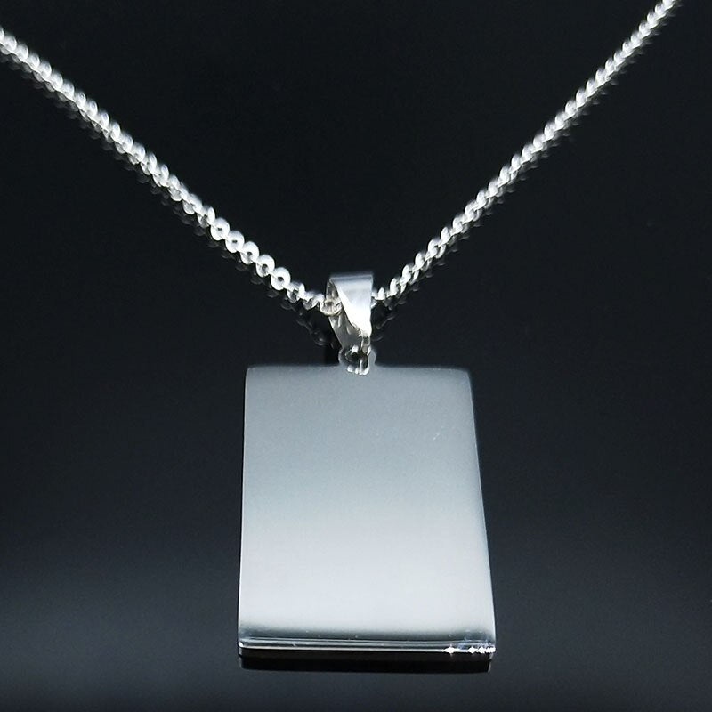 Stainless Steel Satan Necklace Silver