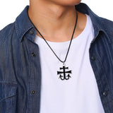 Satanic Necklace Charm Pendant Cross