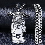 Baphomet Women Witch Necklace