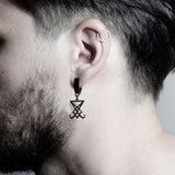 Earrings Sigil Of Lucifer Satanic Symbol