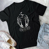 Gothic Halloween T-Shirt Aesthetic Printed