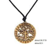 Tree Of Life Necklace Pentagram Pendant Viking