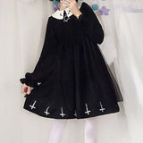 Gothic Lolita Dress Hexagram Cross Print