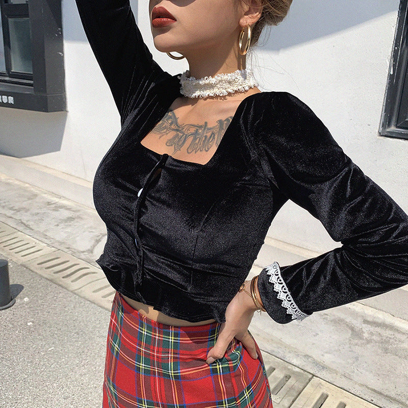 Vintage T-shirts Bodycon Crop Top