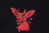 Red Dog Women Crop Tops T-shirt