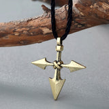 Viking Barbarian Cross Pendant Necklace