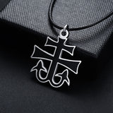 Satanic Necklace Charm Pendant Cross