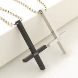 Inverted Cross Pendant Necklace