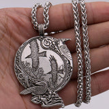 Raven Crow Amulet Viking Necklace