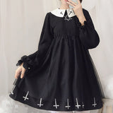 Gothic Lolita Dress Hexagram Cross Print