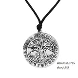 Tree Of Life Necklace Pentagram Pendant Viking