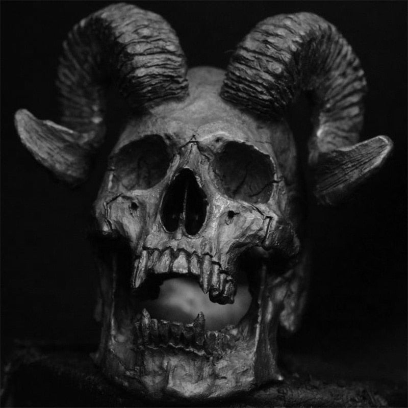 Satan Ring Goat Skull