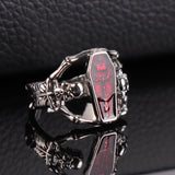 Punk Vintage Vampire's Coffin Men's Ring
