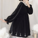 Gothic Lolita Dress Hexagram Cross Print