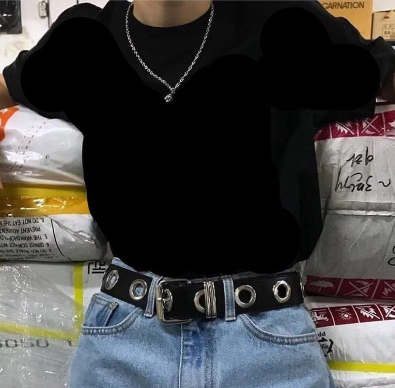 Gothic Black Adjustable Belt