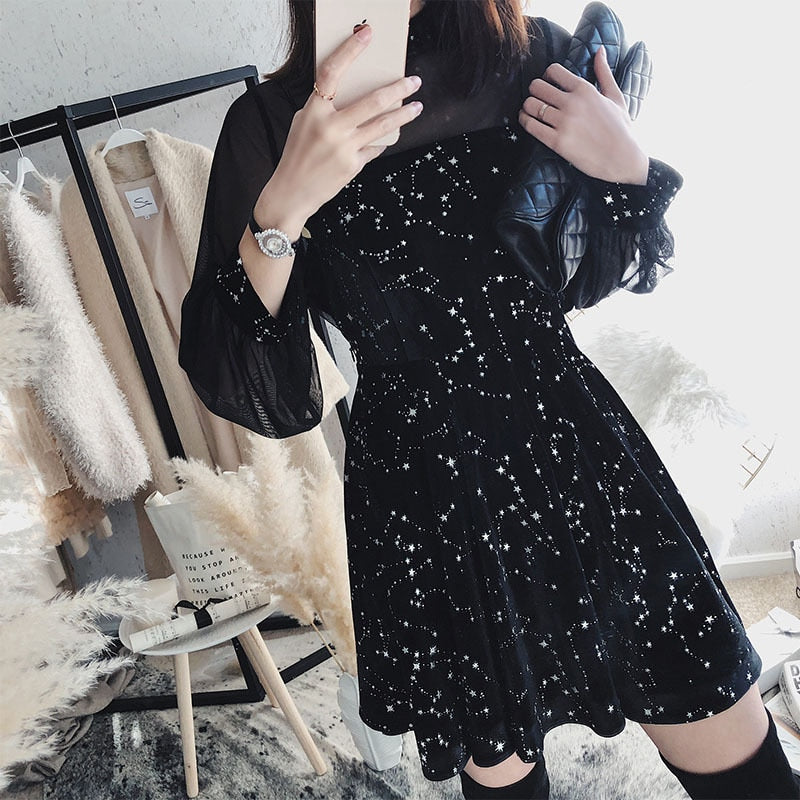 Star Printed Dress