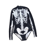 Skull Pattern One-Piece Bodysuit