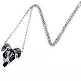 Stainless steel Vikings Sheep head pendant necklace jewelry for man