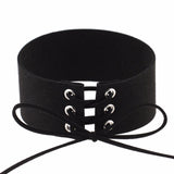 Necklace Vintage Velvet Leather Collares