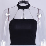 Gothic Chain Halter Top