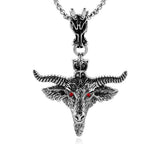Occult Red Eye Goat Necklace