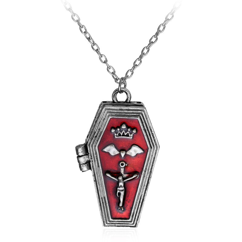 Gothic Red  Pendant Necklace Vampire