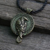 Viking Raven Pendant Black Crow