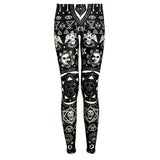 Symbol Skull Printing Women's Leggings