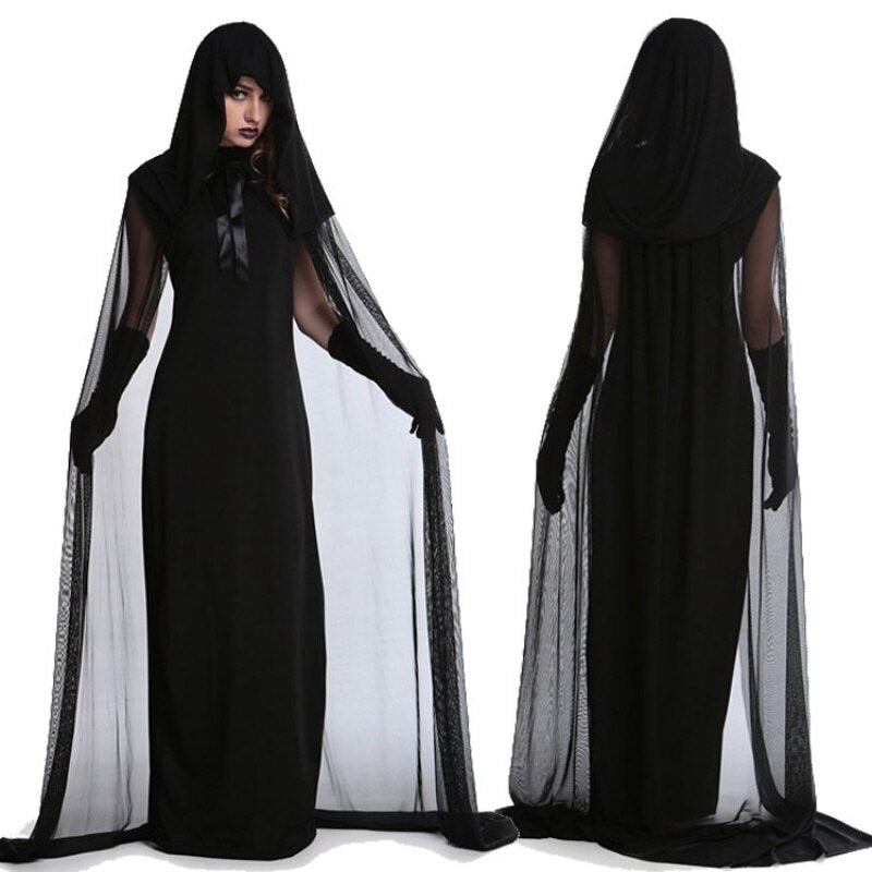 Set Female Halloween Witch Dress