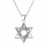 Vintage Viking Slavic Pendant Necklace Star of David