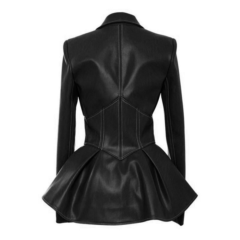 Jacket Black Faux Leather