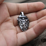 Vintage Rune Stone Arrow Pendant Necklace