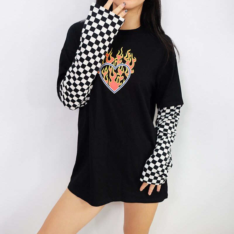 Longsleeve Patchwork T Shirt