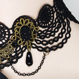 Handmade Bat Lace Choker Necklace