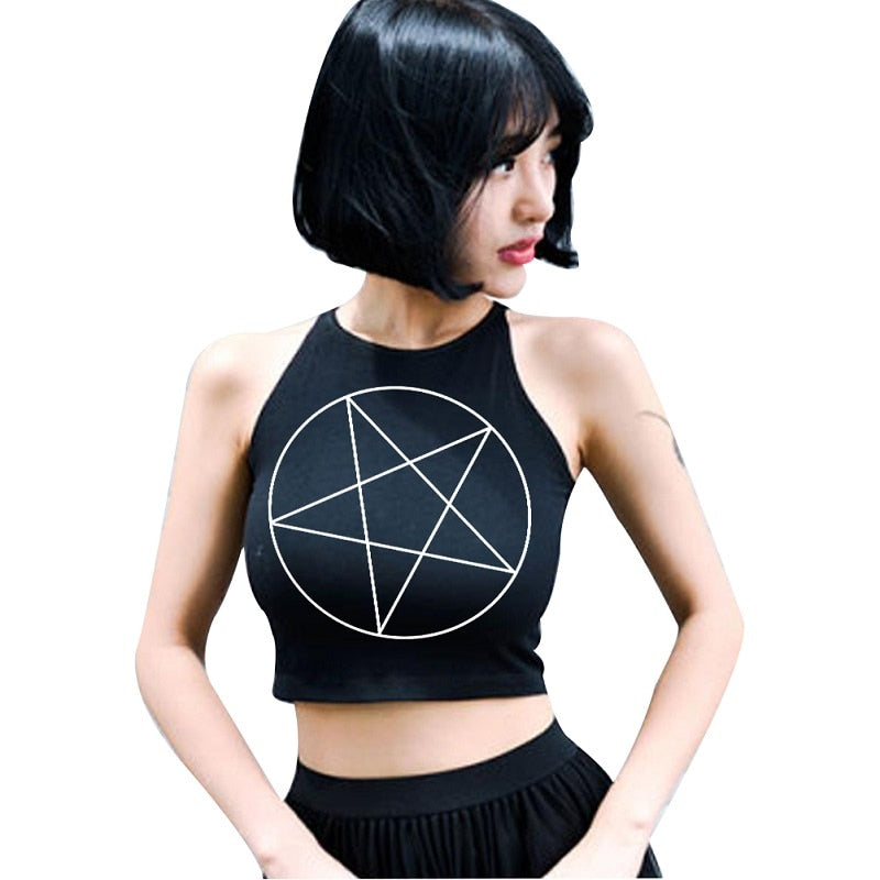 Pentagram Crop Top