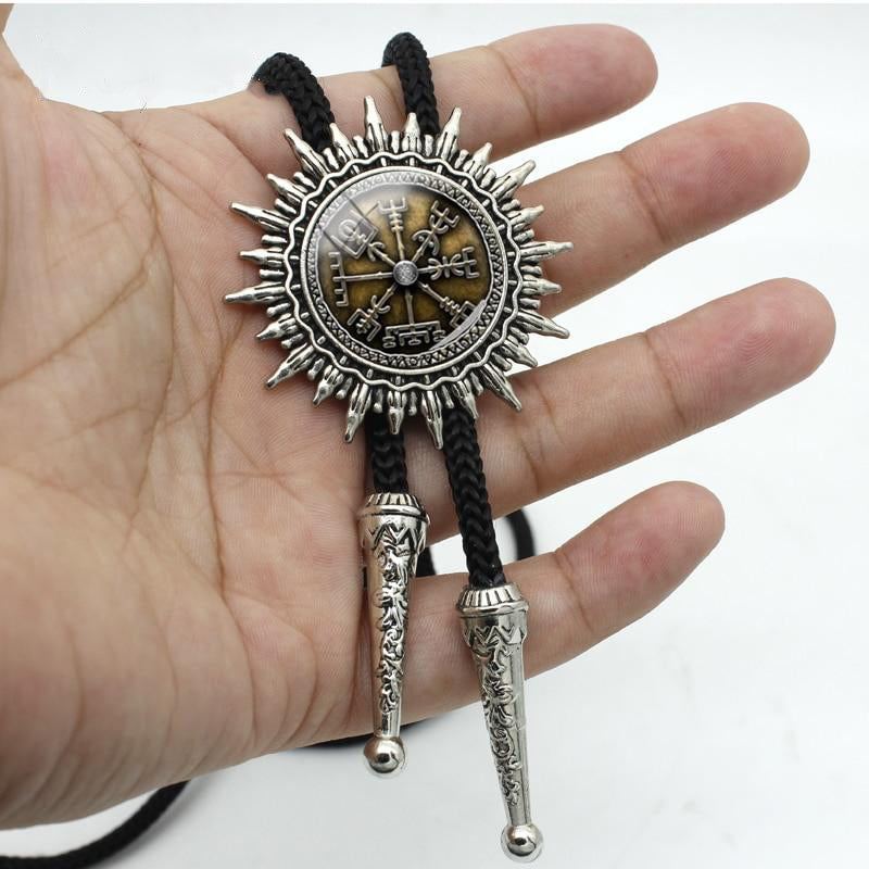 Vintage Viking Compass Amulet Necklace