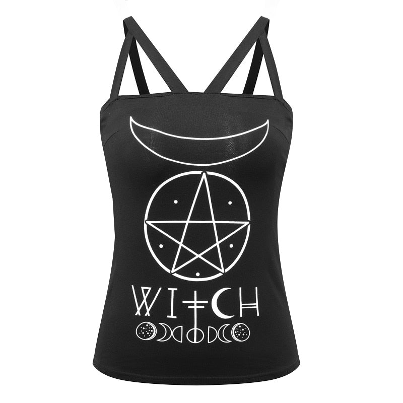 Moon-Pentagram Tank Top