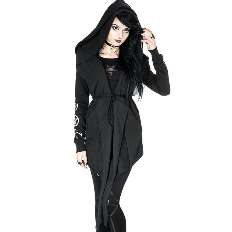 Gothic Asymmetric Cardigan Coat