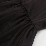 Vintage Black Tulle Dress Summer Sexy Mesh