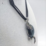 Silver Snake Pendant Necklace