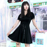 Sexy Darkness Pleated Short Dresses